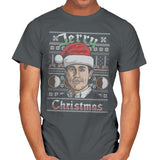 Merry Jerry Christmas - Mens T-Shirts RIPT Apparel Small / Charcoal