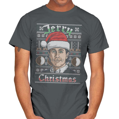 Merry Jerry Christmas - Mens T-Shirts RIPT Apparel Small / Charcoal