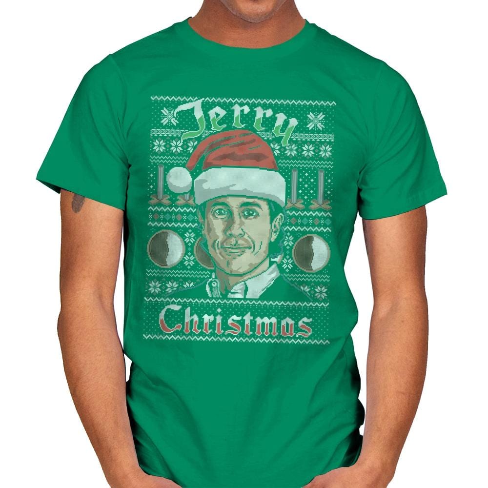 Merry Jerry Christmas - Mens T-Shirts RIPT Apparel Small / Kelly