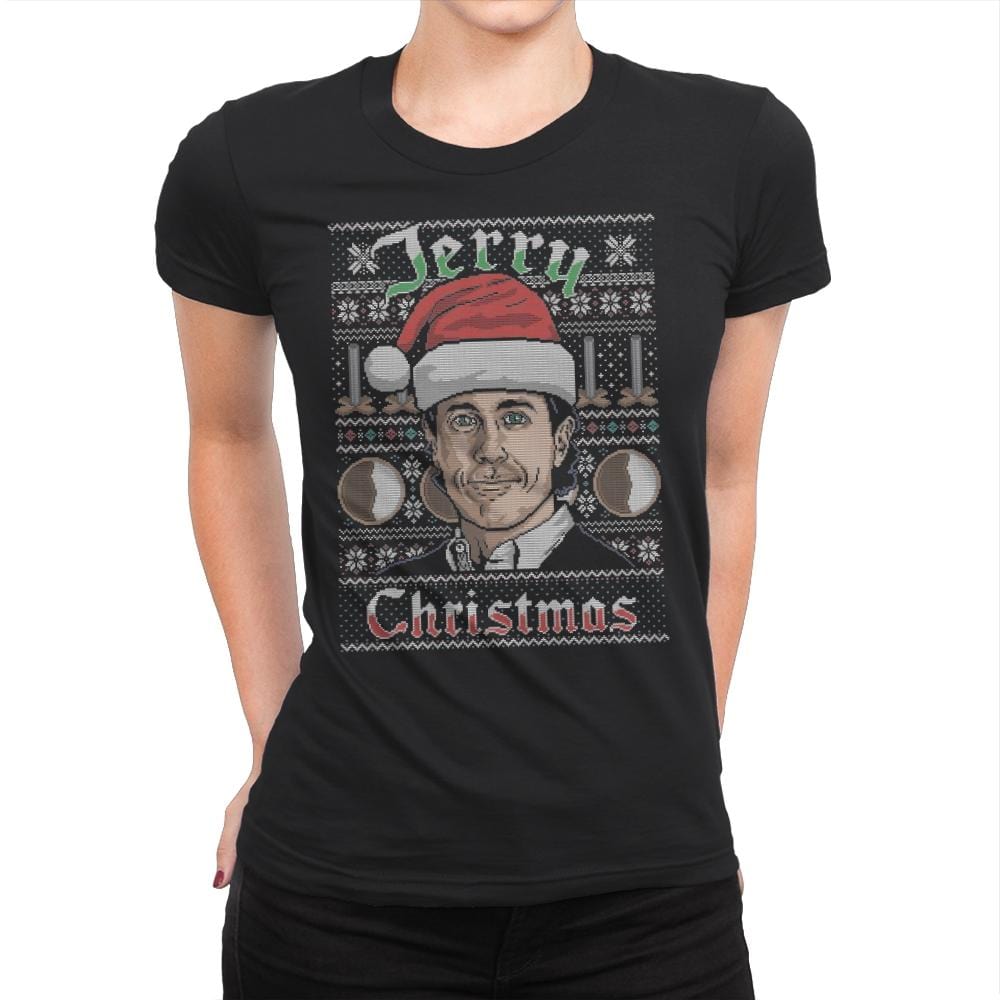 Merry Jerry Christmas - Womens Premium T-Shirts RIPT Apparel Small / Black