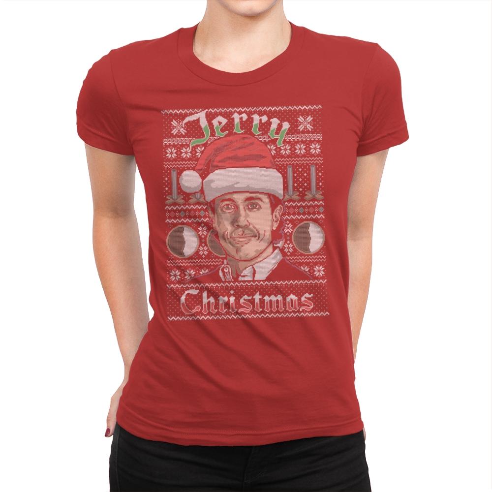 Merry Jerry Christmas - Womens Premium T-Shirts RIPT Apparel Small / Red