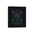 Merry Jingly - Ugly Holiday - Canvas Wraps Canvas Wraps RIPT Apparel 8x10 / Black