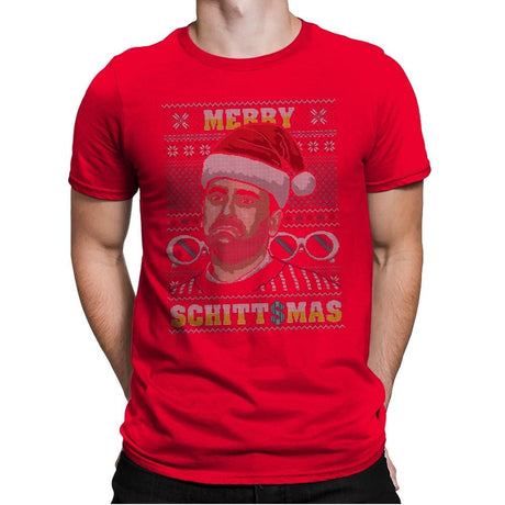 Merry Schittmas - Mens Premium T-Shirts RIPT Apparel Small / Red