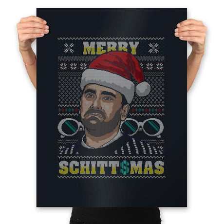 Merry Schittmas - Prints Posters RIPT Apparel 18x24 / Black