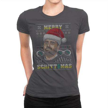 Merry Schittmas - Womens Premium T-Shirts RIPT Apparel Small / Heavy Metal