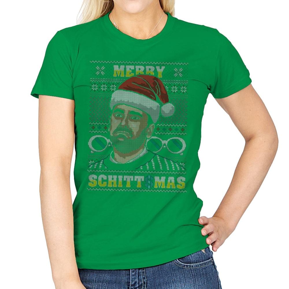 Merry Schittmas - Womens T-Shirts RIPT Apparel Small / Irish Green
