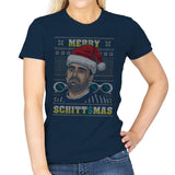 Merry Schittmas - Womens T-Shirts RIPT Apparel Small / Navy