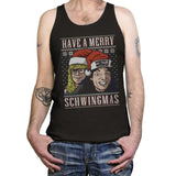 Merry Schwingmas - Ugly Holiday - Tanktop Tanktop RIPT Apparel