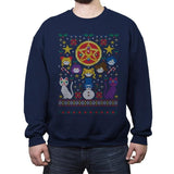 Merry Senshi - Crew Neck Sweatshirt Crew Neck Sweatshirt RIPT Apparel Small / Navy