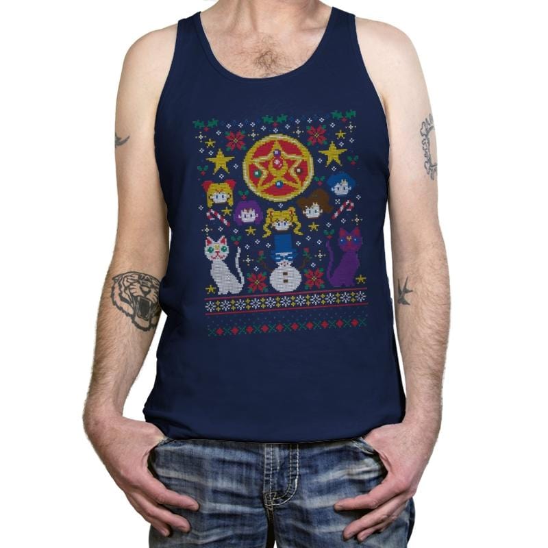 Merry Senshi - Tanktop Tanktop RIPT Apparel X-Small / Navy