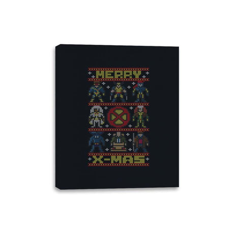 Merry X-Mas - Canvas Wraps Canvas Wraps RIPT Apparel 8x10 / Black