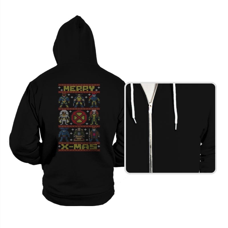 Merry X-Mas - Hoodies Hoodies RIPT Apparel Small / Black
