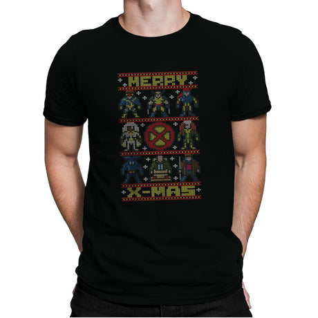 Merry X-Mas - Mens Premium T-Shirts RIPT Apparel Small / Black
