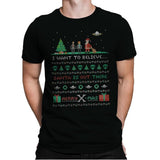Merry X-Mas - Ugly Holiday - Mens Premium T-Shirts RIPT Apparel Small / Black