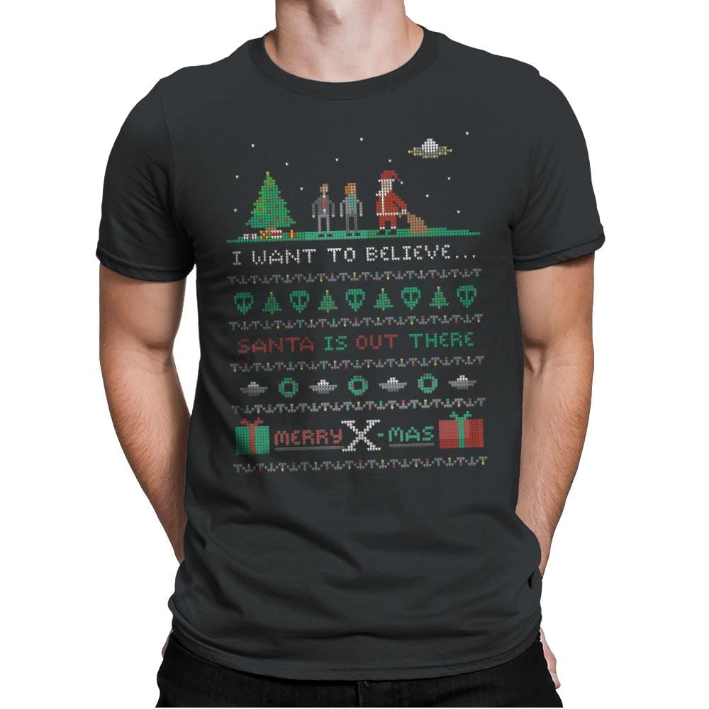 Merry X-Mas - Ugly Holiday - Mens Premium T-Shirts RIPT Apparel Small / Heavy Metal
