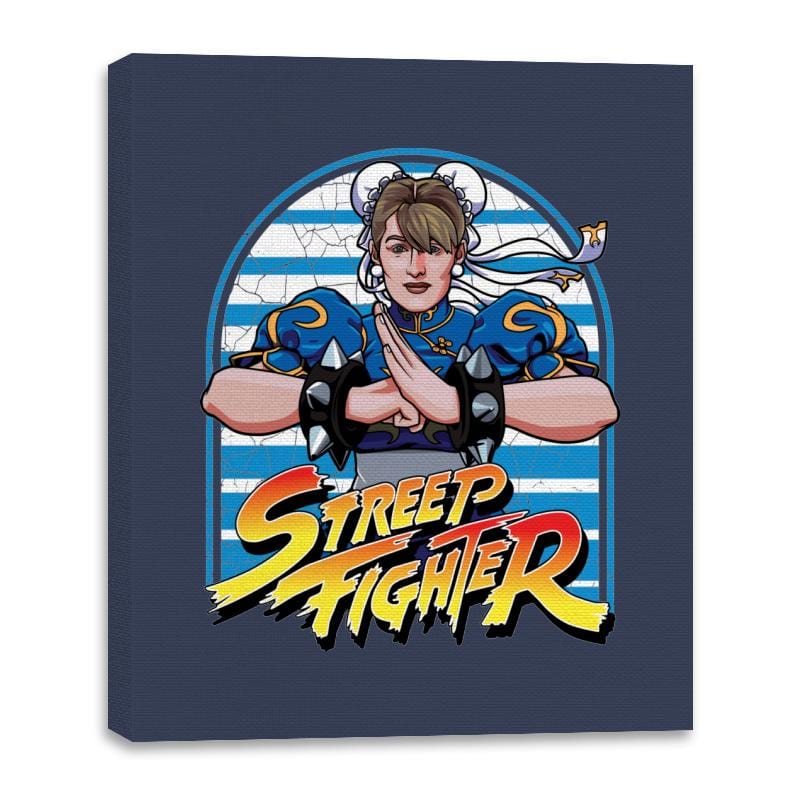 Meryl Streep Fighter - Shirt Club - Canvas Wraps Canvas Wraps RIPT Apparel 16x20 / Navy