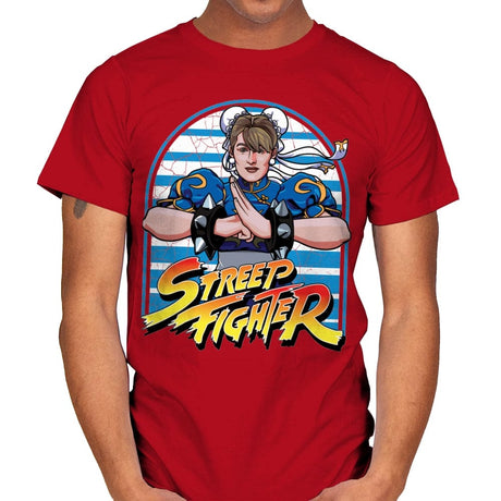 Meryl Streep Fighter - Shirt Club - Mens T-Shirts RIPT Apparel Small / Red