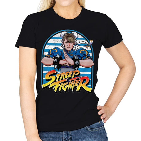 Meryl Streep Fighter - Shirt Club - Womens T-Shirts RIPT Apparel Small / Black