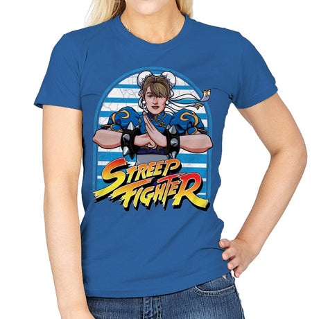 Meryl Streep Fighter - Shirt Club - Womens T-Shirts RIPT Apparel Small / Royal