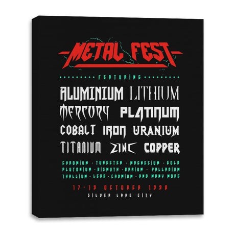 Metal Fest - Canvas Wraps Canvas Wraps RIPT Apparel 16x20 / Black
