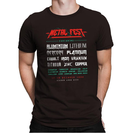 Metal Fest - Mens Premium T-Shirts RIPT Apparel Small / Dark Chocolate