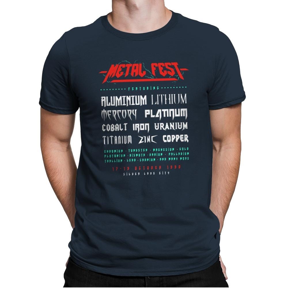 Metal Fest - Mens Premium T-Shirts RIPT Apparel Small / Indigo