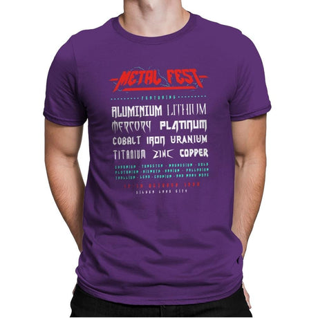 Metal Fest - Mens Premium T-Shirts RIPT Apparel Small / Purple Rush