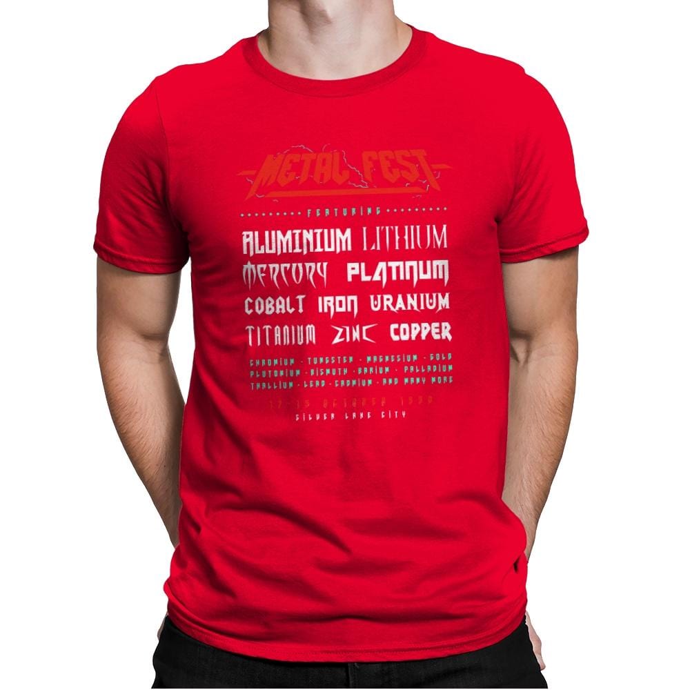 Metal Fest - Mens Premium T-Shirts RIPT Apparel Small / Red