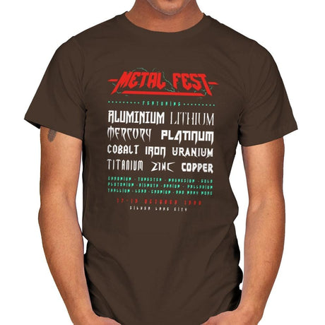 Metal Fest - Mens T-Shirts RIPT Apparel Small / Dark Chocolate