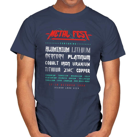 Metal Fest - Mens T-Shirts RIPT Apparel Small / Navy