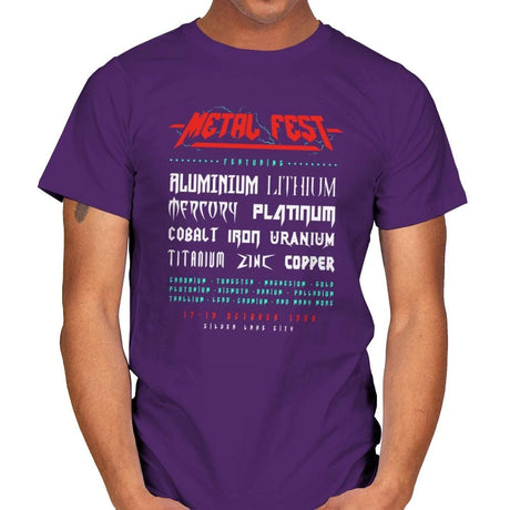 Metal Fest - Mens T-Shirts RIPT Apparel Small / Purple