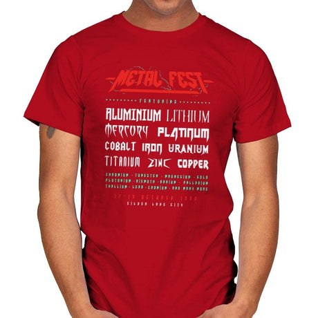 Metal Fest - Mens T-Shirts RIPT Apparel Small / Red