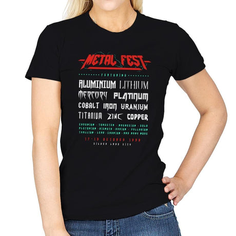 Metal Fest - Womens T-Shirts RIPT Apparel Small / Black