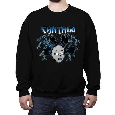 Metal Head Cynthia - Crew Neck Sweatshirt Crew Neck Sweatshirt RIPT Apparel Small / Black