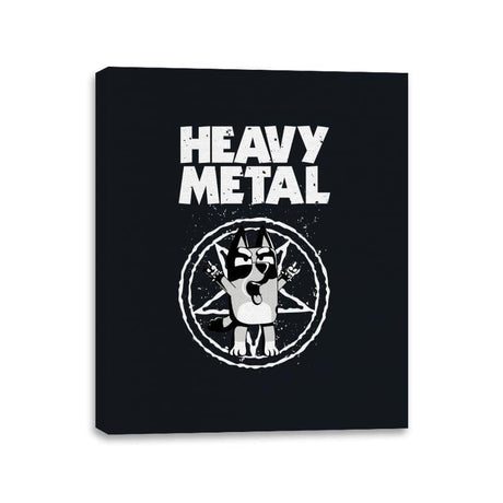 Metal Heeler - Canvas Wraps Canvas Wraps RIPT Apparel 11x14 / Black