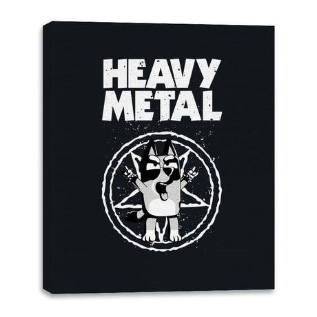 Metal Heeler - Canvas Wraps Canvas Wraps RIPT Apparel 16x20 / Black