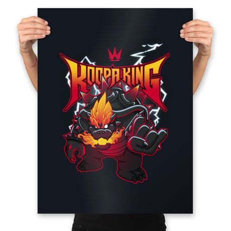 Metal King - Prints Posters RIPT Apparel 18x24 / Black