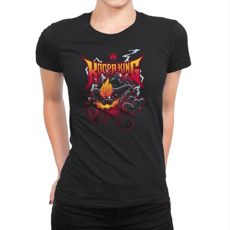 Metal King - Womens Premium T-Shirts RIPT Apparel Small / Black