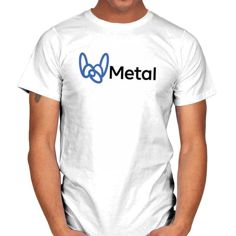 Metal - Mens T-Shirts RIPT Apparel Small / White