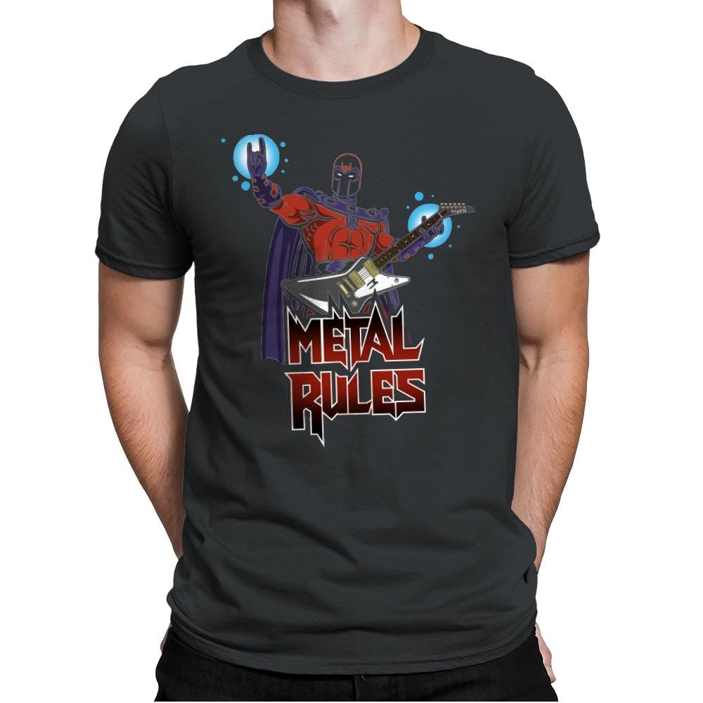 Metal Rules - Mens Premium T-Shirts RIPT Apparel Small / Heavy Metal