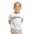 Metal - Youth T-Shirts RIPT Apparel X-small / White