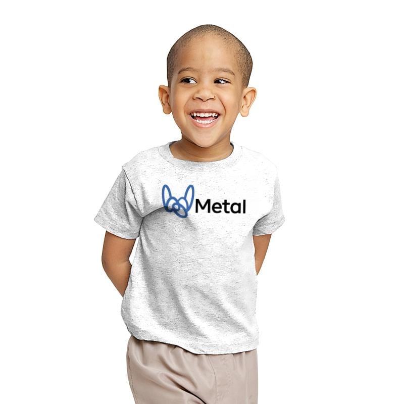 Metal - Youth T-Shirts RIPT Apparel X-small / White