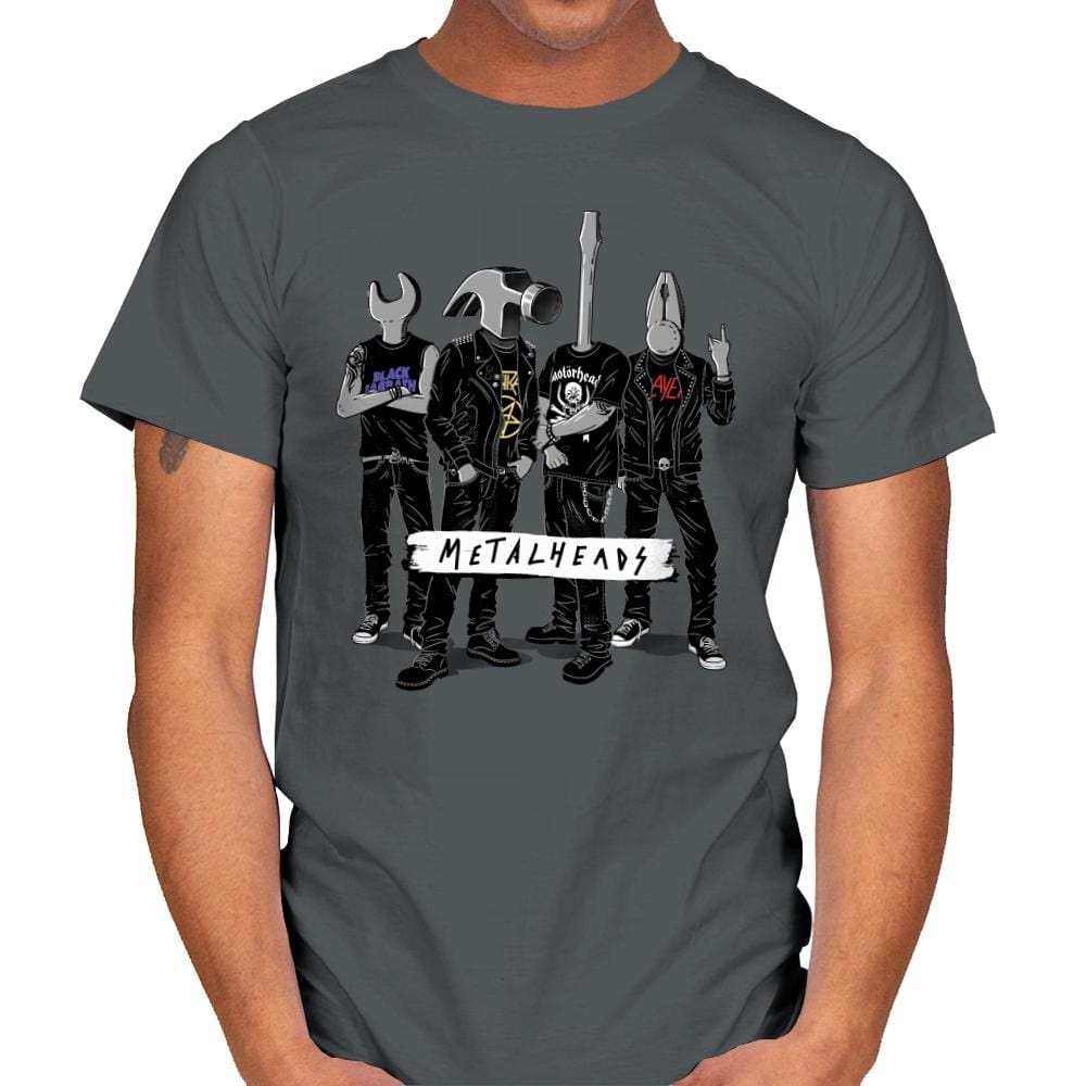 Metalheads - Mens T-Shirts RIPT Apparel Small / Charcoal