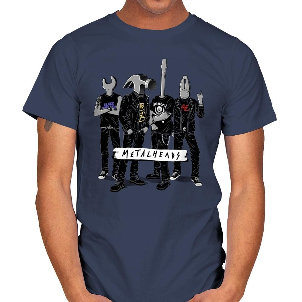 Metalheads - Mens T-Shirts RIPT Apparel Small / Navy