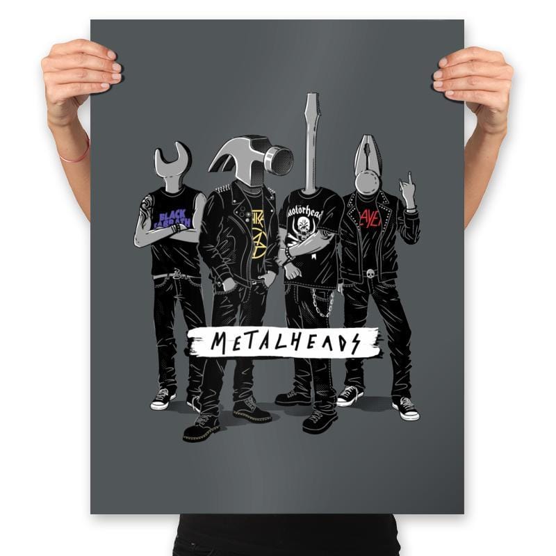 Metalheads - Prints Posters RIPT Apparel 18x24 / Charcoal