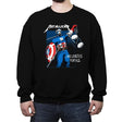 Metallicap - Crew Neck Sweatshirt Crew Neck Sweatshirt RIPT Apparel Small / Black
