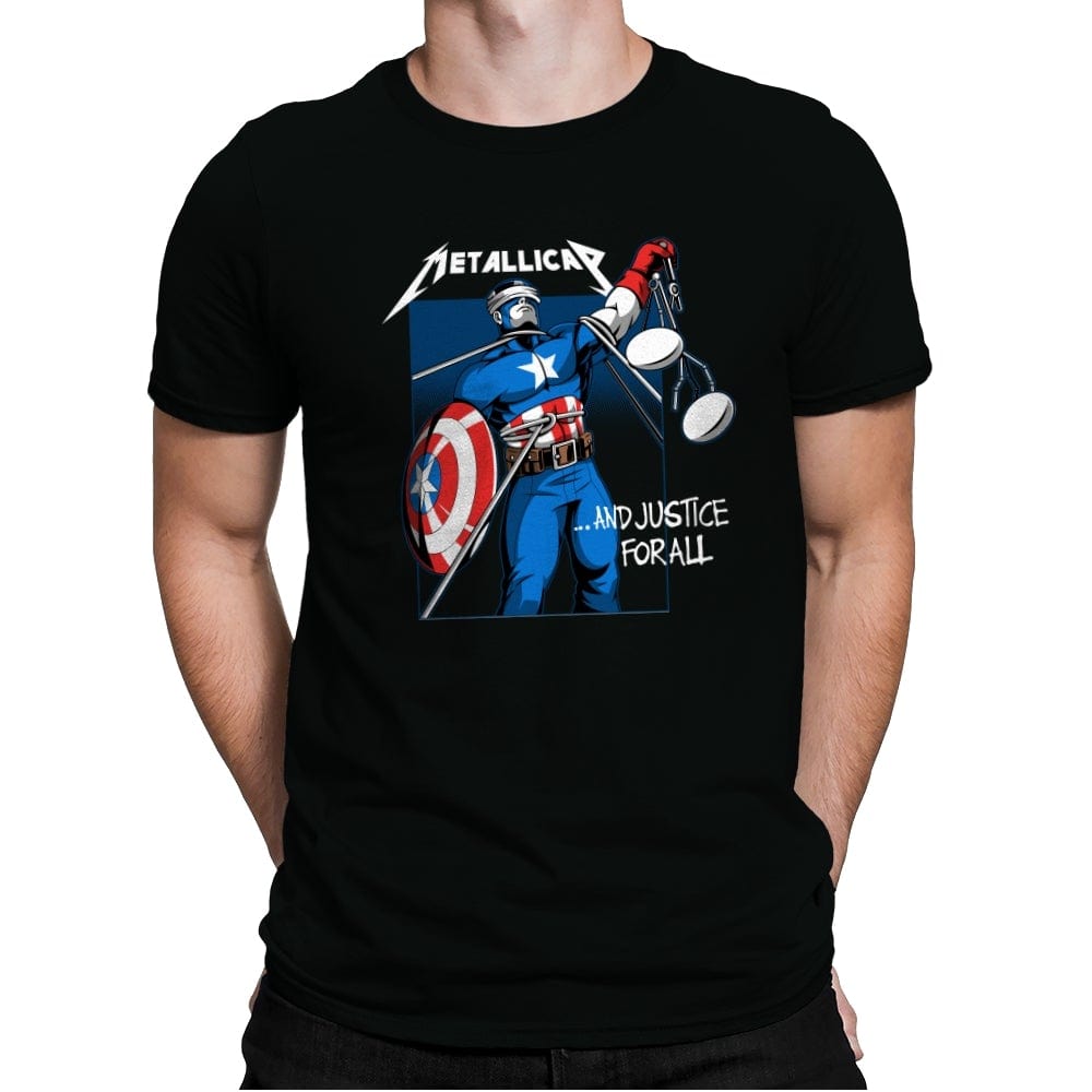 Metallicap - Mens Premium T-Shirts RIPT Apparel Small / Black