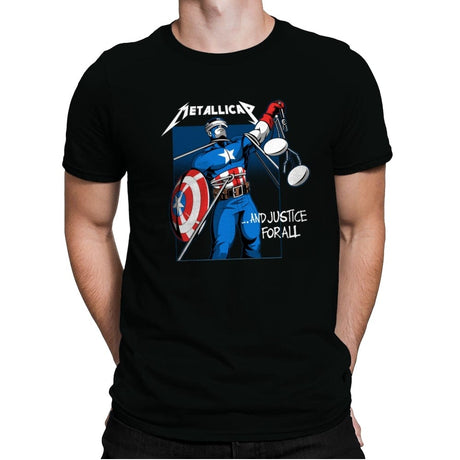 Metallicap - Mens Premium T-Shirts RIPT Apparel Small / Black