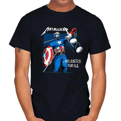 Metallicap - Mens T-Shirts RIPT Apparel Small / Black