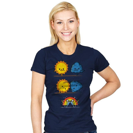 Meteorological Fusion! - Womens T-Shirts RIPT Apparel Small / Navy